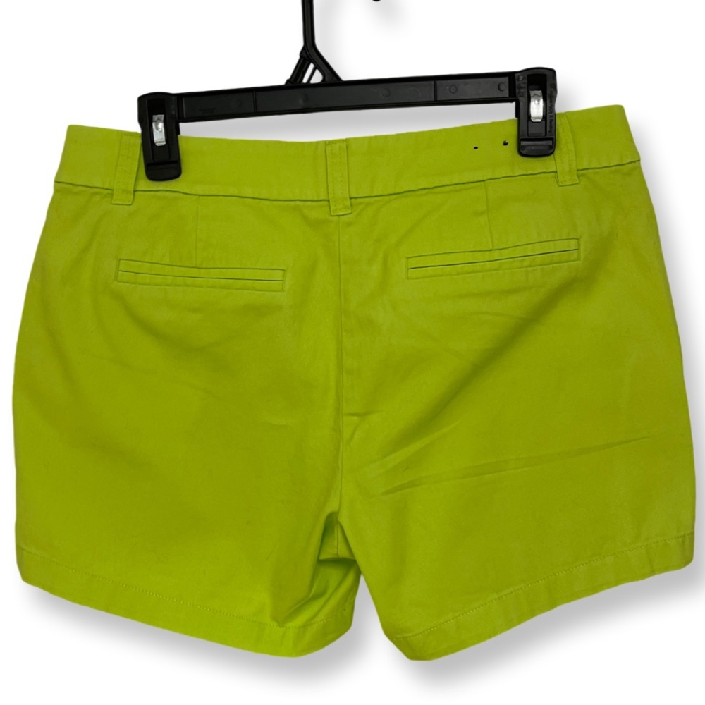 J. Crew Chino Shorts Women’s 8 Neon Green - Picture 2 of 8